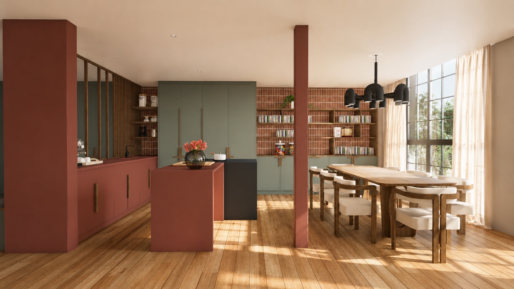 1-OX R+2 Cuisine 3D-Agence Quidé Leblon