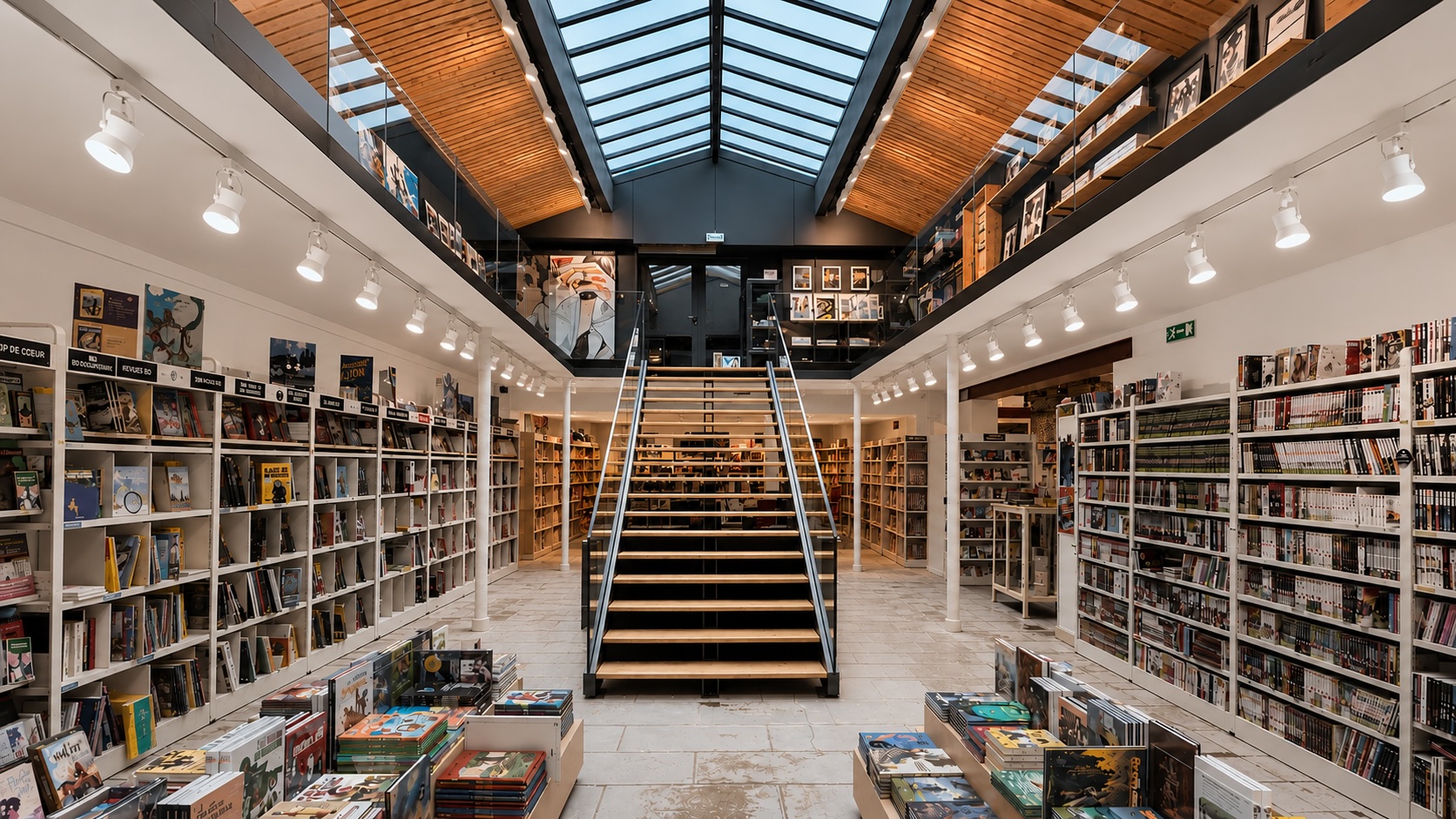 5-La Grand Librairie Escalier-Agence Quidé Leblon